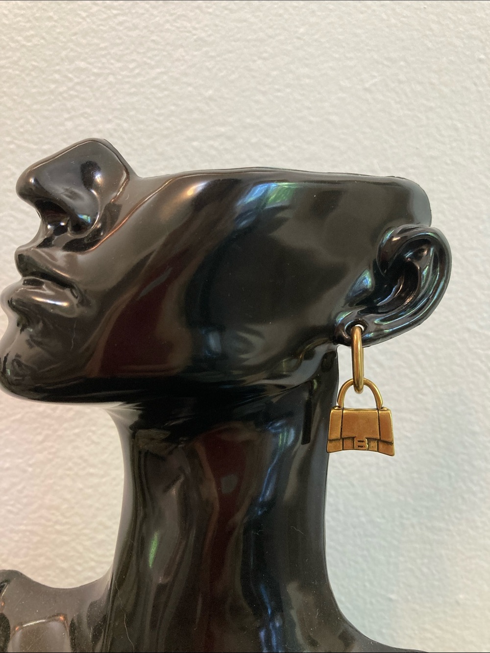 Balenciaga classic bag drop earrings